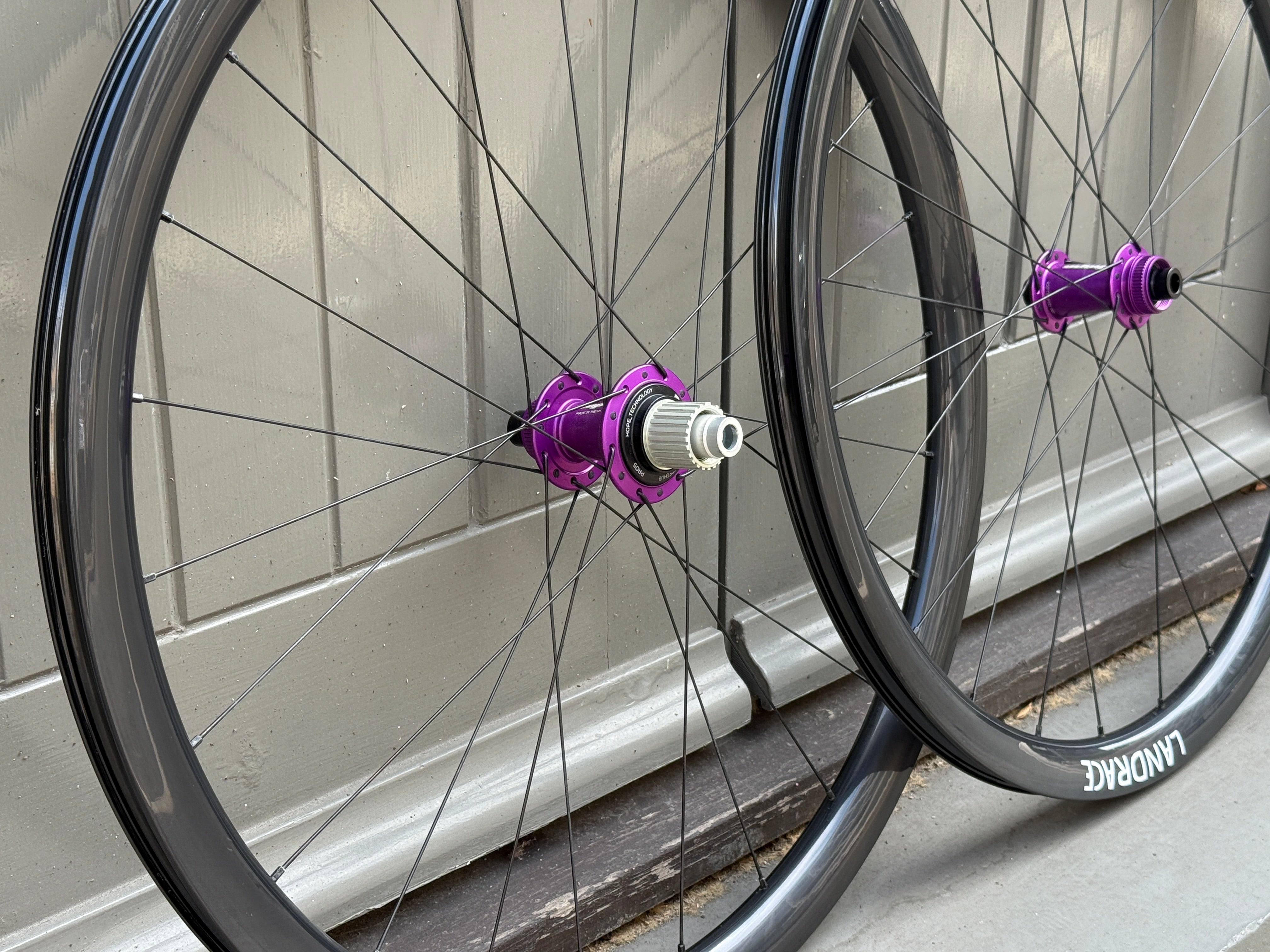 LANDRACE RDEE 35 Hope wheelset - Purple